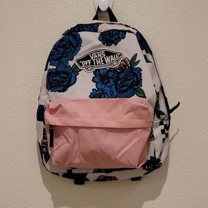 NWT Vans Realm Floral Backpack.